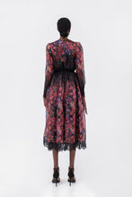 Load image into Gallery viewer, Floral-detail organza midi dress

