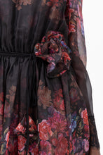 Load image into Gallery viewer, Floral-detail organza midi dress
